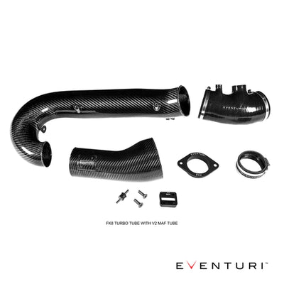 Eventuri Black Carbon Charge Pipe V2 MAF TUBE Honda Civic Type R FK8 17+