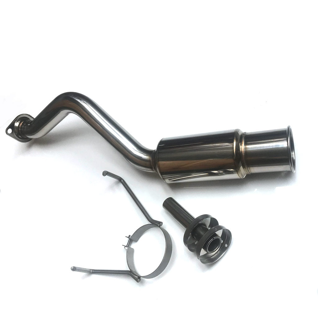 M2 MOTORSPORT EP3 REAR MUFFLER JDM SIDE KICKER 100MM ROLLED