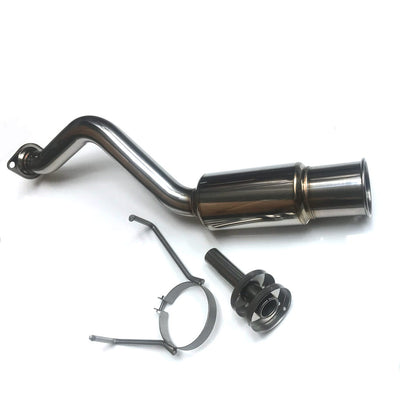 M2 MOTORSPORT EP3 REAR MUFFLER JDM SIDE KICKER 100MM ROLLED