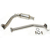 M2 MOTORSPORT CIVIC FN2 TYPE R STAINLESS STEEL FRONT PIPE AND RESONATOR