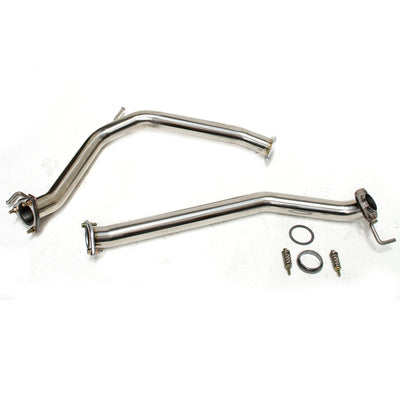 M2 MOTORSPORT CIVIC FN2 TYPE R STAINLESS STEEL FRONT PIPE NONE RESONATOR