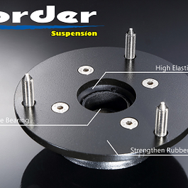 BORDER RACE S1 STREET SPEC COILOVERS WITH RUBBER TOP MOUNTS HONDA CIVIC TYPE R FN2 06-12