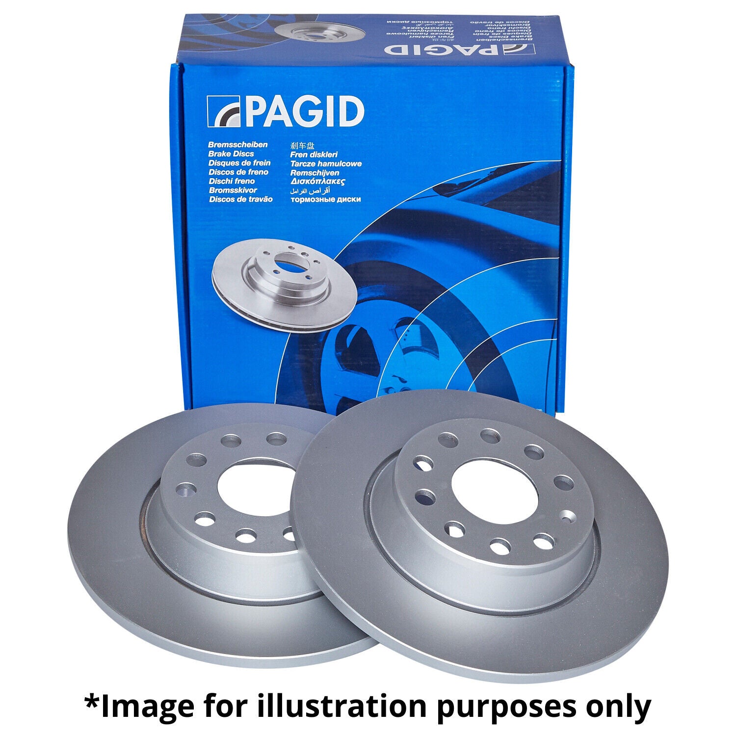 PAGID OE BLANK REAR BRAKE DISCS EK9 EP3 CIVIC DC2 INTEGRA TYPE R PAIR