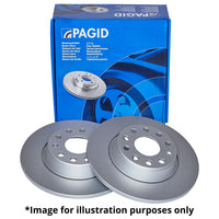 PAGID OE BLANK REAR BRAKE DISCS EK9 EP3 CIVIC DC2 INTEGRA TYPE R PAIR