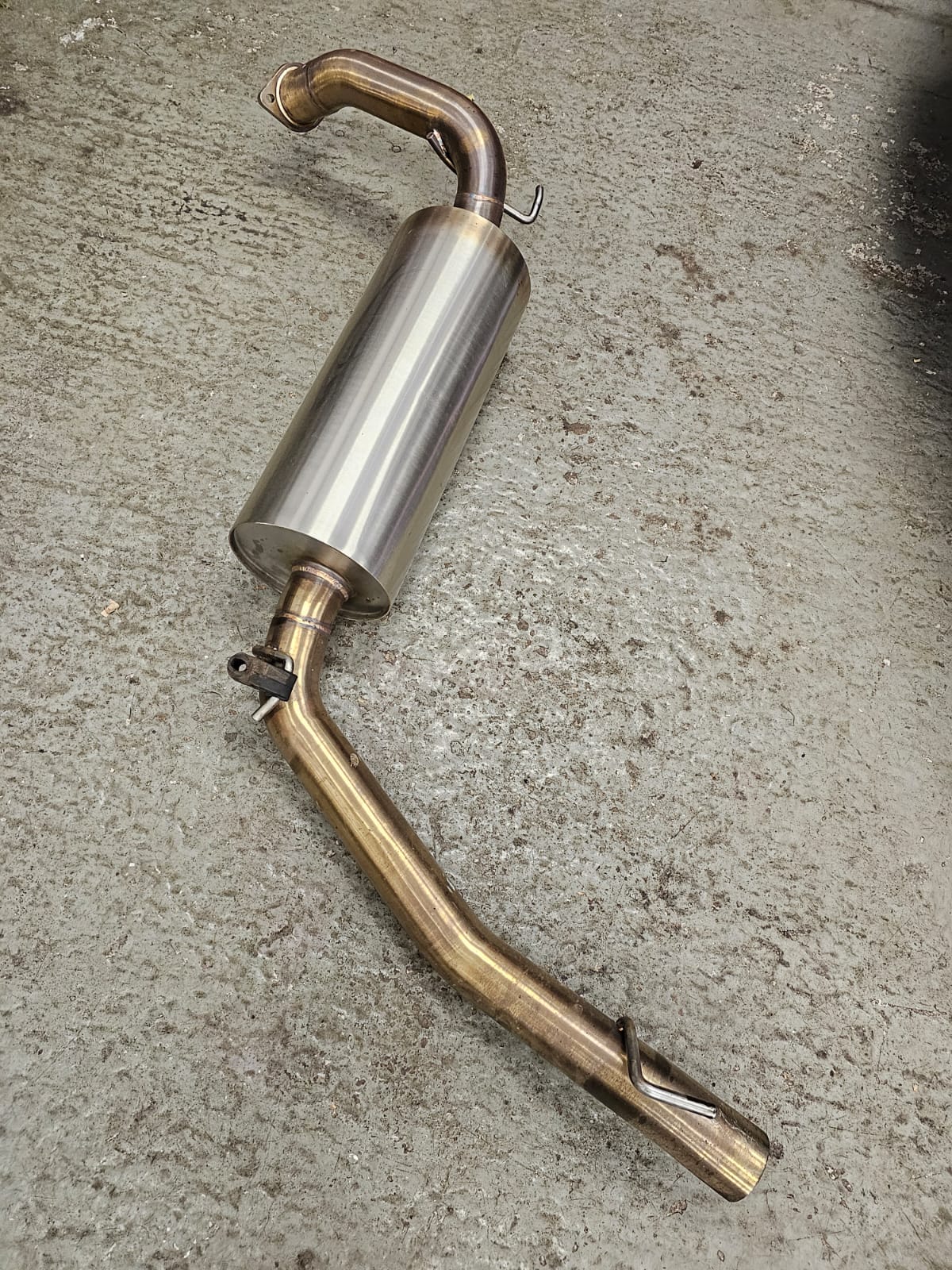 USED Tegiwa 70mm Fn2 rear silencer stainless steel