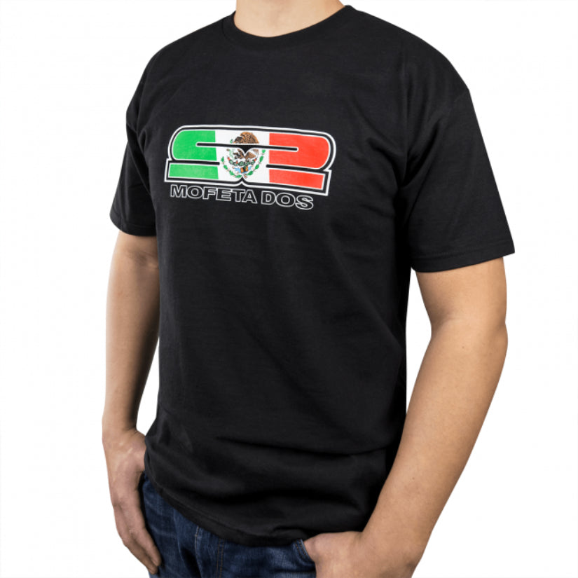 Skunk2 Mexico Flag Men's T-Shirt Black LG