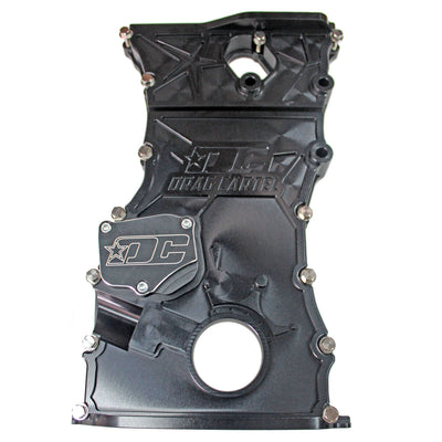 Drag Cartel Billet K-Series Timing Chain Cover Honda K24 - Anodised Black