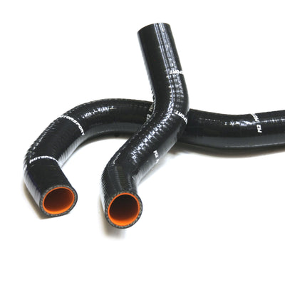 M2 MOTORSPORTS HONDA CIVIC TYPE R EP3 BLACK SILICONE COOLANT HOSES
