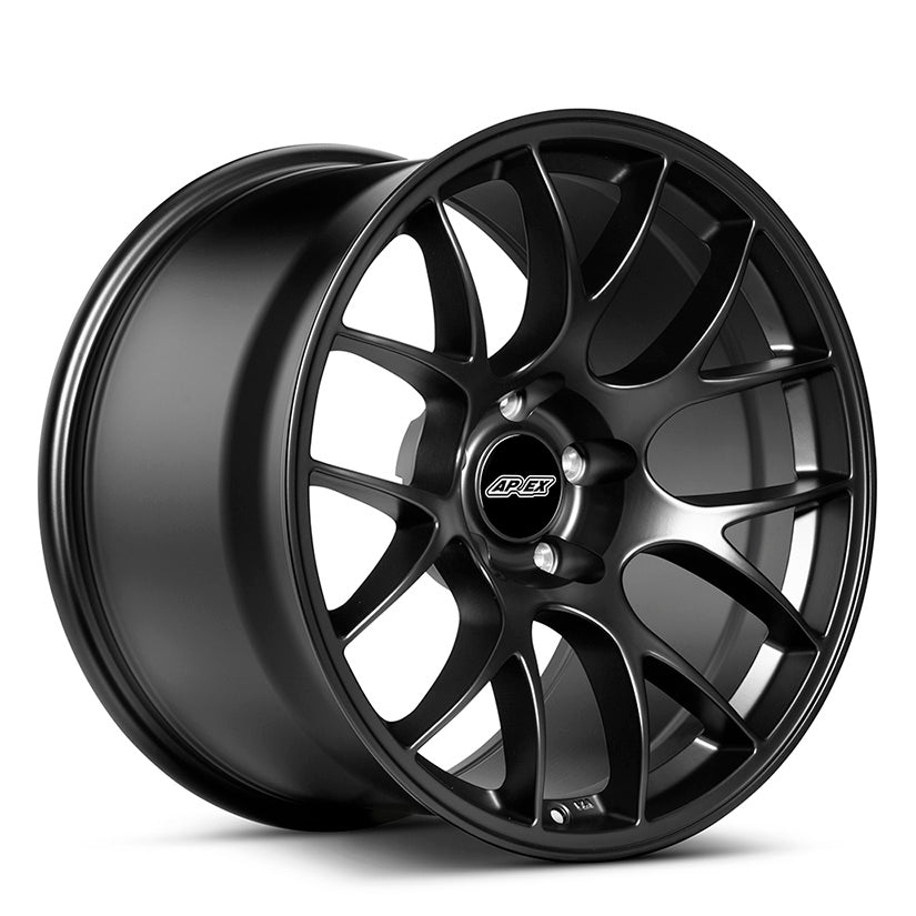 Apex Alloy Wheel EC-7 19" x 10" ET25 Satin Black 72.56mm 5x120mm
