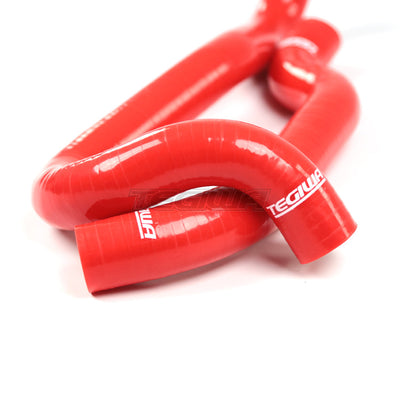 TEGIWA 2PC SILICONE COOLANT RED HOSE KIT HONDA CIVIC TYPE R FN2 K20Z