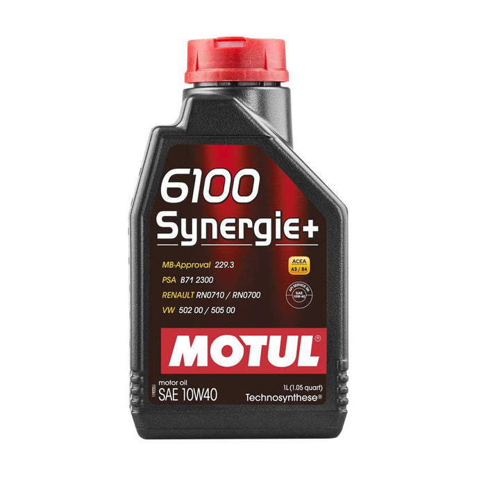 MOTUL 6100 SYNERGIE+ 10W40 TECHNOSYNTHESE ENGINE OIL 1L TOP UP