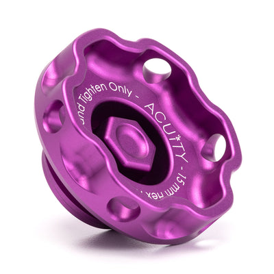 ACUITY PODIUM OIL CAP SATIN PURPLE ANODISED