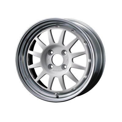 WedsSport Racing Alloy Wheel 15x7 ET20-45 4x100 White 65mm CB