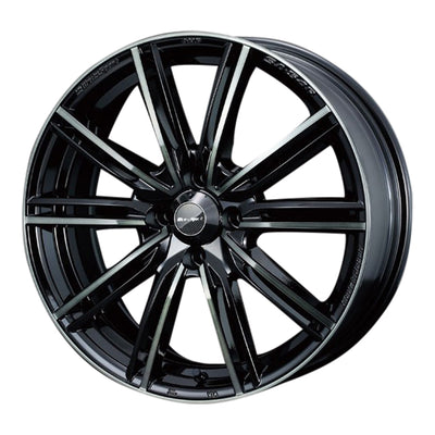 WedsSport SA-54R Alloy Wheel 15x6J 4X100 ET48 Chrome Black