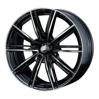 WedsSport SA-54R Alloy Wheel 18x7.5J 5X114.3 ET35 Chrome Black