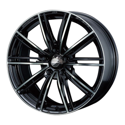 WedsSport SA-54R Alloy Wheel 18x8.5J 5X100 ET45 Chrome Black
