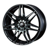 WedsSport SA-77R Alloy Wheel 15x6J 4X100 ET38 Chrome Black