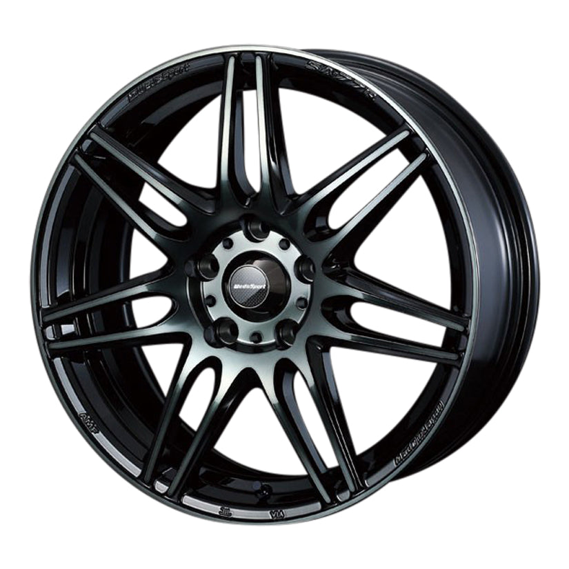 WedsSport SA-77R Alloy Wheel 17x7.5J 5X100 ET48 Chrome Black