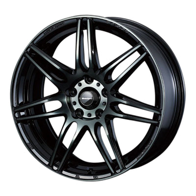 WedsSport SA-77R Alloy Wheel 18x7.5J 5X114.3 ET35 Chrome Black