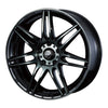 WedsSport SA-77R Alloy Wheel 18x7.5J 5X114.3 ET45 Chrome Black