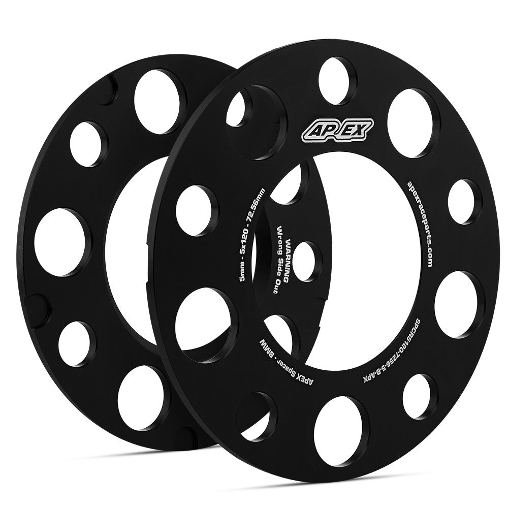 APEX 5MM BMW BLACK SPACER KIT