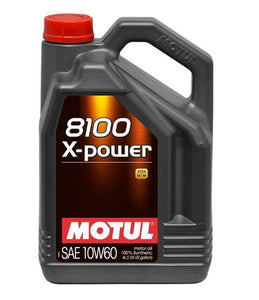 MOTUL 8100 X-POWER 10W60 SYNTHETIC ENGINE OIL 5 LITRE