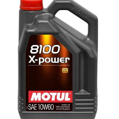 MOTUL 8100 X-POWER 10W60 SYNTHETIC ENGINE OIL 5 LITRE